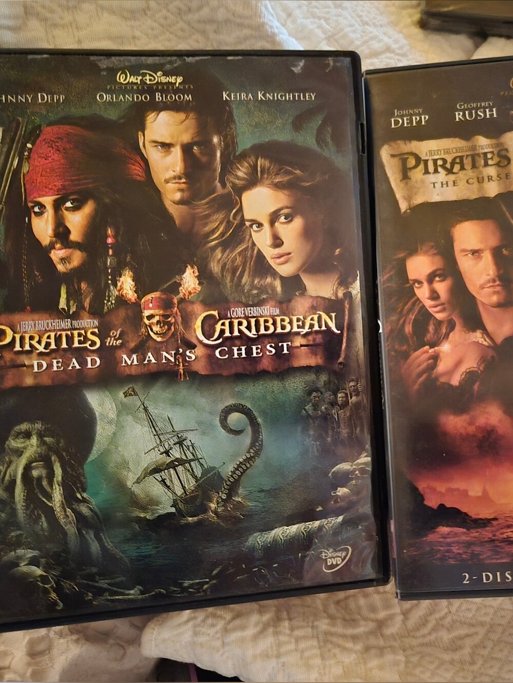 Pirates of the Caribbean DVD Bundle Disney Johnny Depp